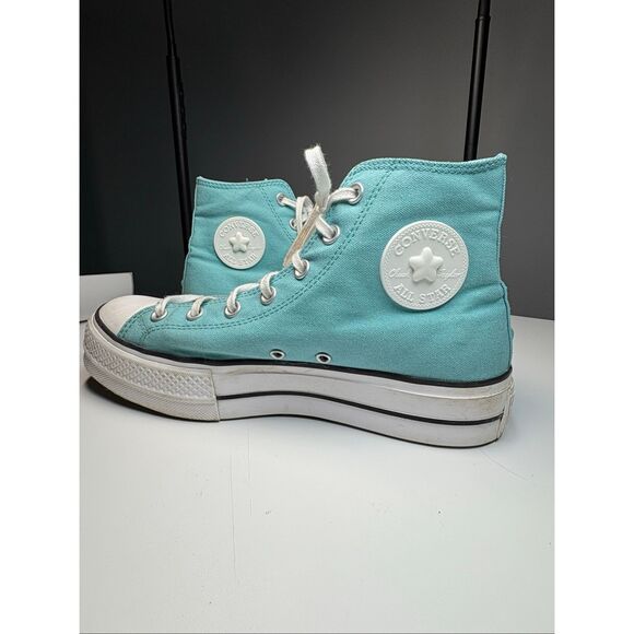 Converse Chuck Taylor All Star Platform High Aqua - Picture 1 of 6